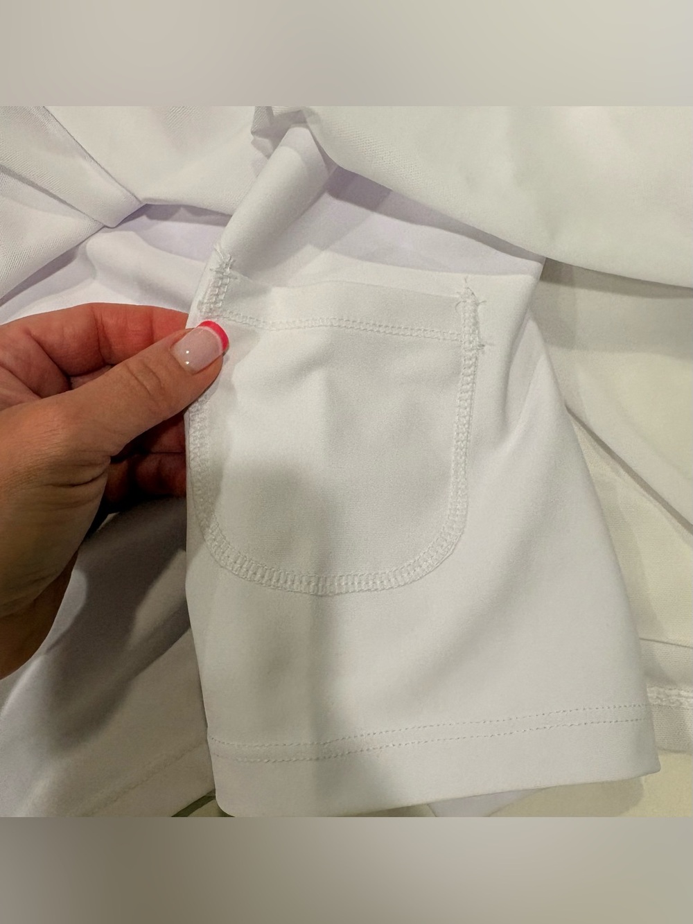 Sage Collective Pro Shop White Tennis Dress XS NWT Shelf Bra Skort - Picture 7 of 10